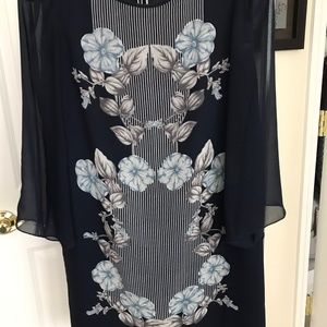 Max Studio Floral Crepe Georgette Dress